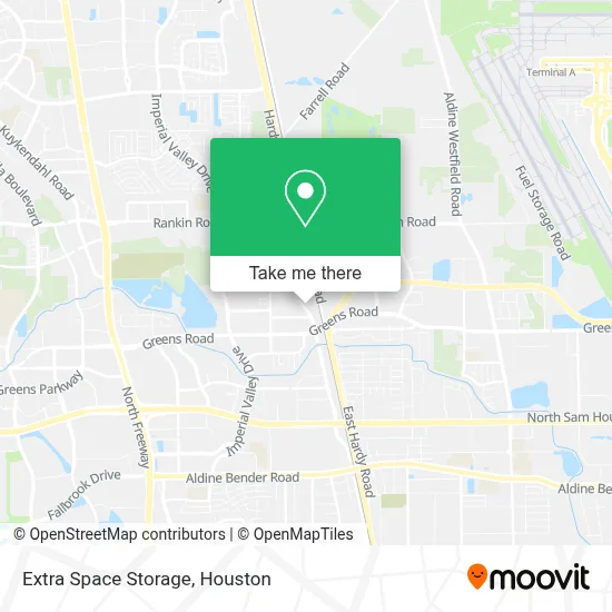 Extra Space Storage map