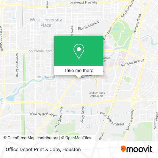 Office Depot Print & Copy map