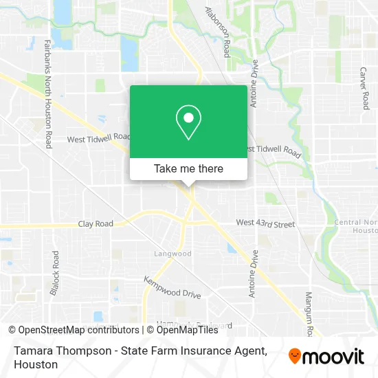 Tamara Thompson - State Farm Insurance Agent map