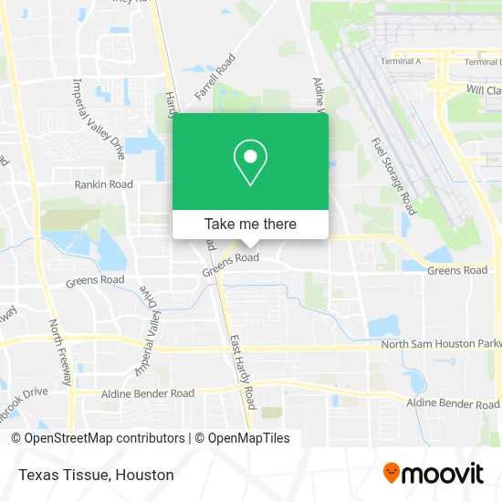 Texas Tissue map