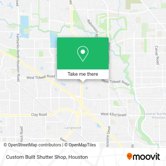 Custom Built Shutter Shop map