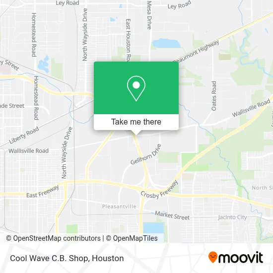 Cool Wave C.B. Shop map