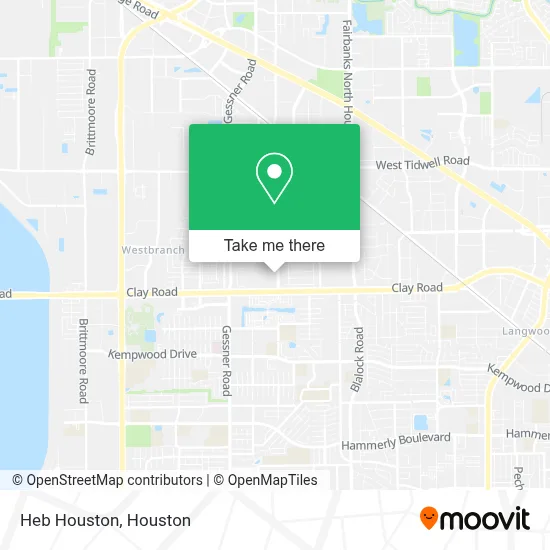 Heb Houston map