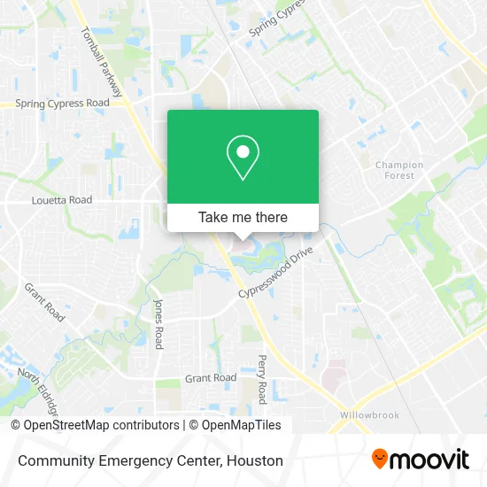 Community Emergency Center map