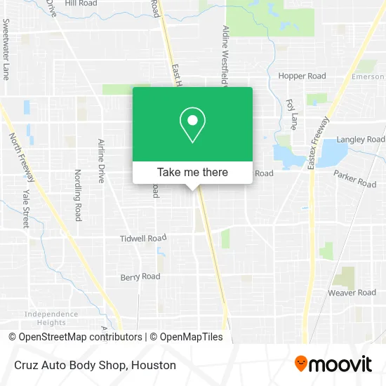 Cruz Auto Body Shop map