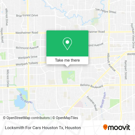 Locksmith For Cars Houston Tx map