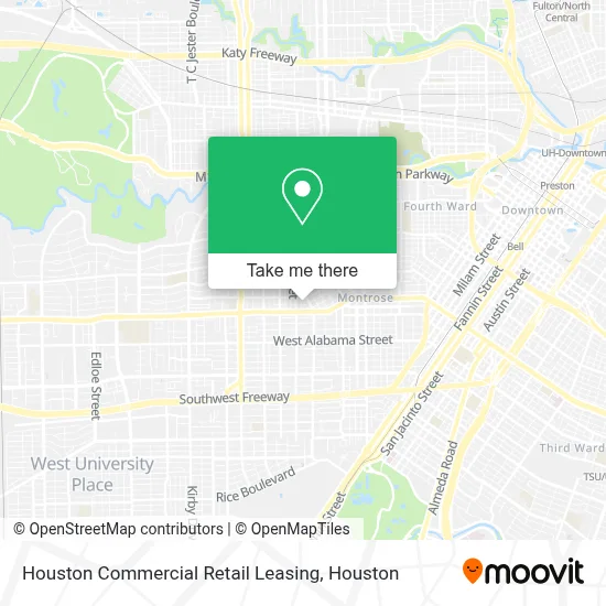 Houston Commercial Retail Leasing map
