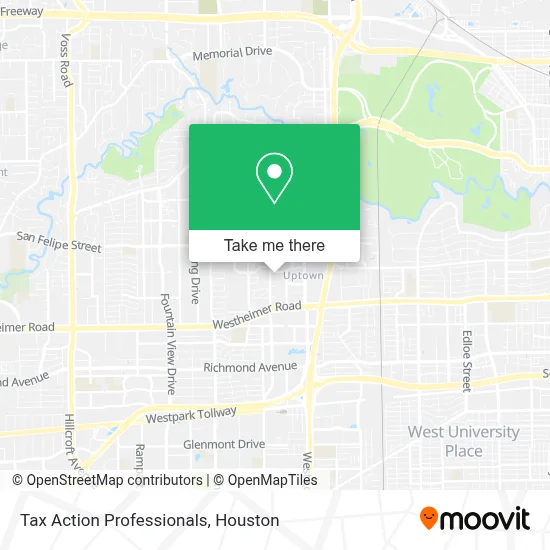 Tax Action Professionals map