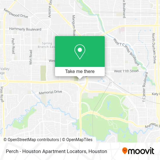 Perch - Houston Apartment Locators map