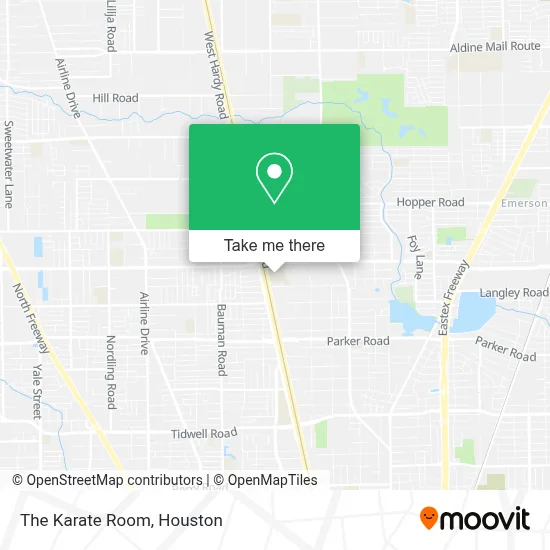 The Karate Room map
