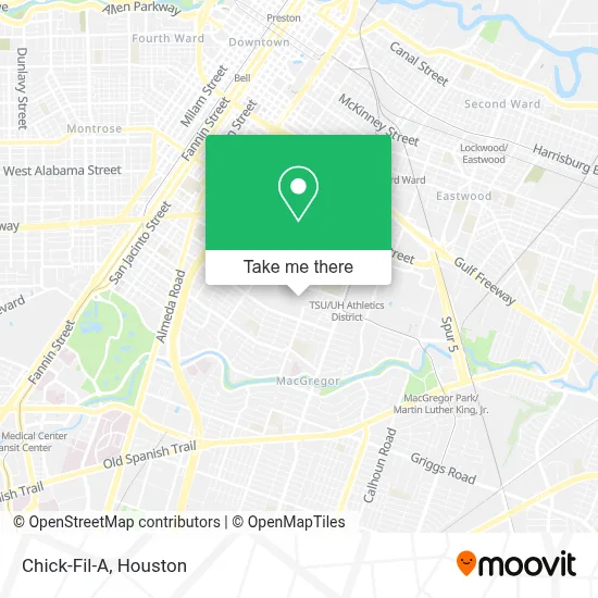Chick-Fil-A map