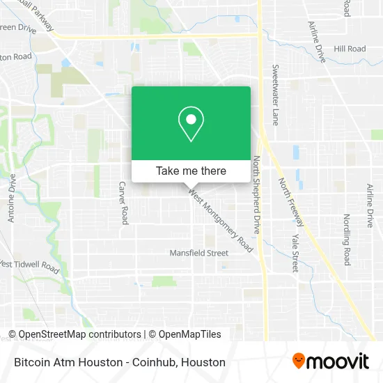 Bitcoin Atm Houston - Coinhub map