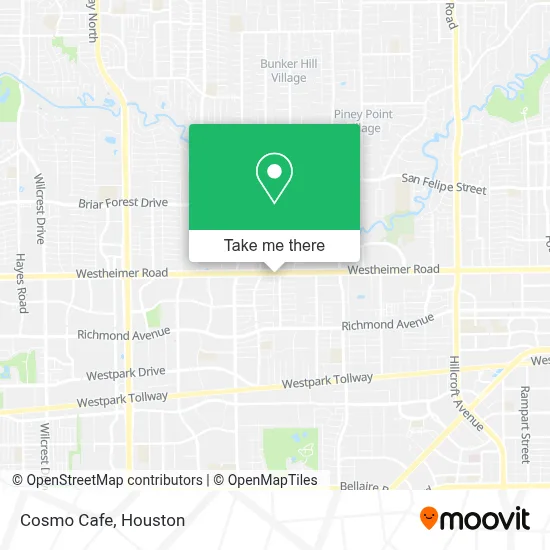 Cosmo Cafe map