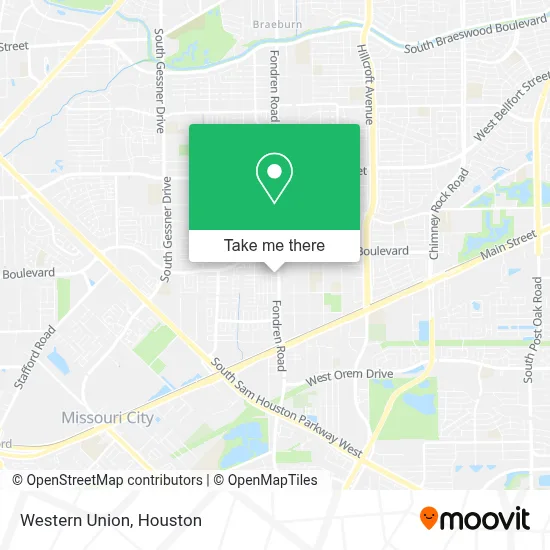 Western Union map