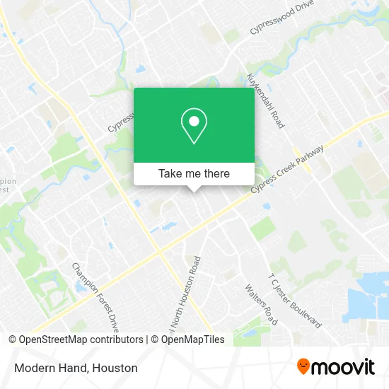 Modern Hand map