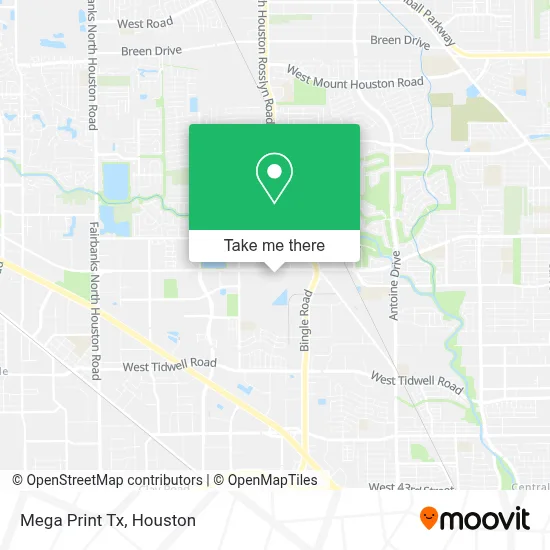 Mega Print Tx map