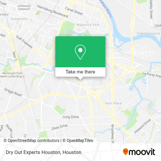 Dry Out Experts Houston map