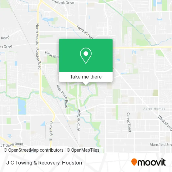 J C Towing & Recovery map