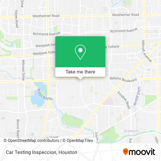 Car Testing Inspeccion map