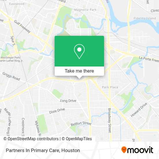 Partners In Primary Care map