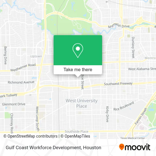 Gulf Coast Workforce Development map