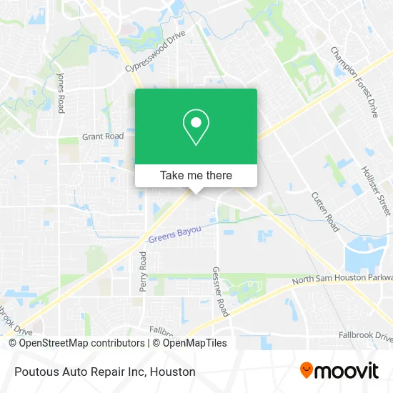 Poutous Auto Repair Inc map