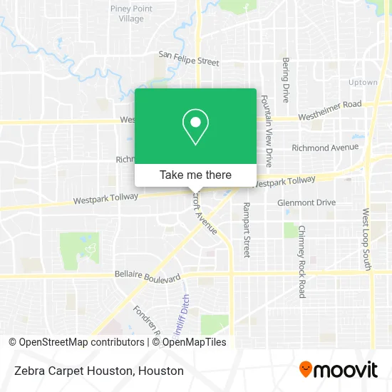 Zebra Carpet Houston map