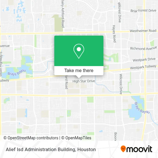 Alief Isd Administration Building map