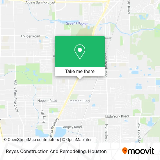 Reyes Construction And Remodeling map