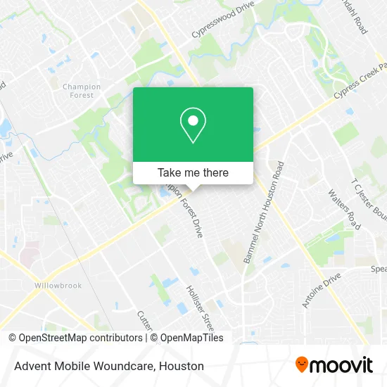 Advent Mobile Woundcare map