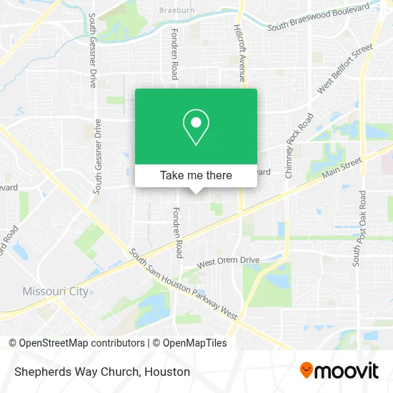 Shepherds Way Church map