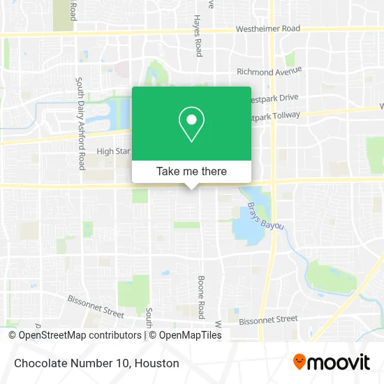 Chocolate Number 10 map