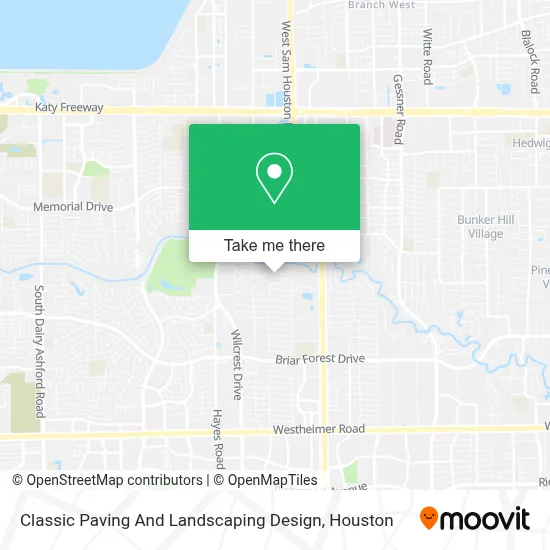 Classic Paving And Landscaping Design map