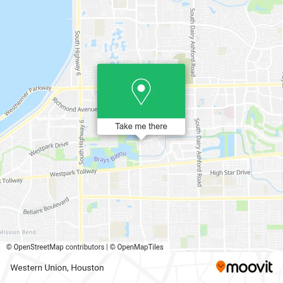 Western Union map