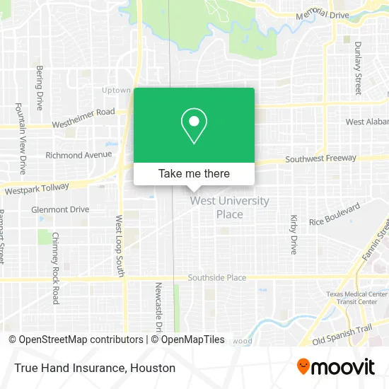 True Hand Insurance map