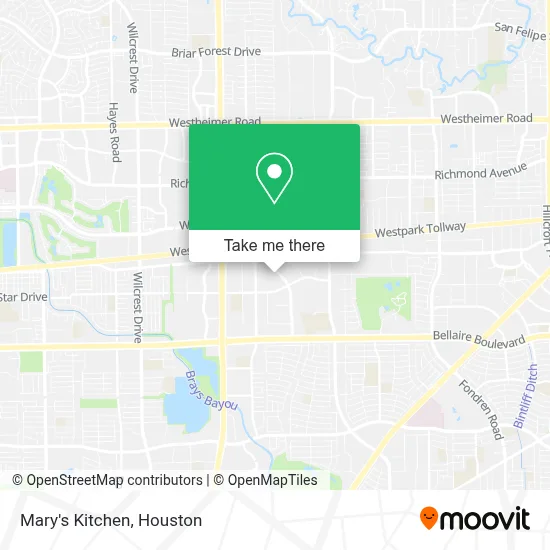 Mary's Kitchen map