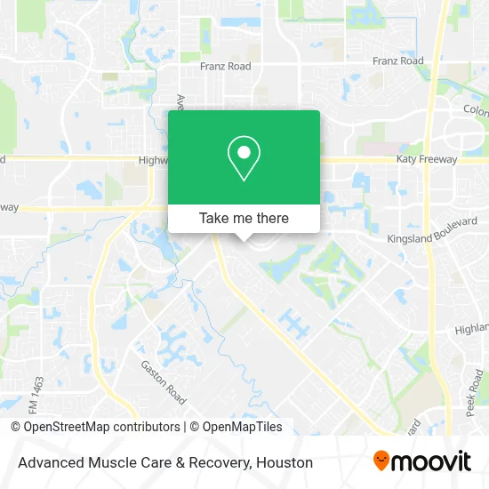 Advanced Muscle Care & Recovery map