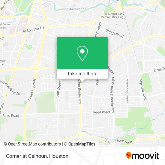 Corner at Calhoun map