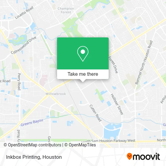Inkbox Printing map