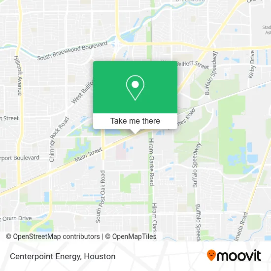 Centerpoint Energy map