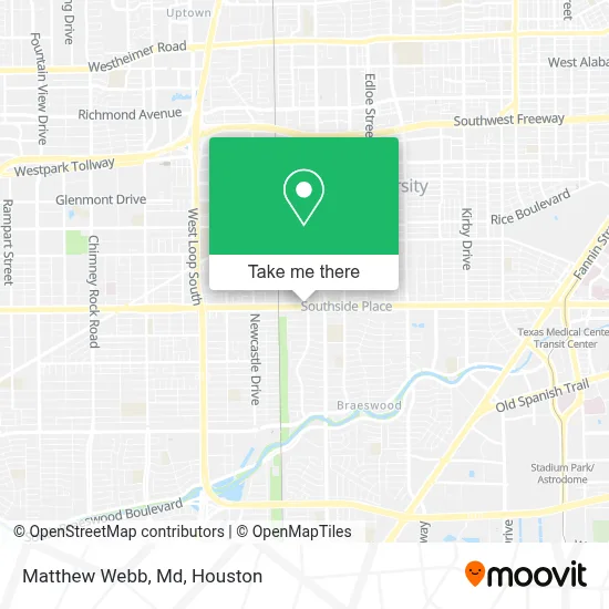 Matthew Webb, Md map