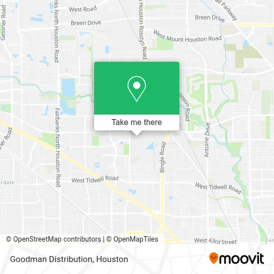 Goodman Distribution map