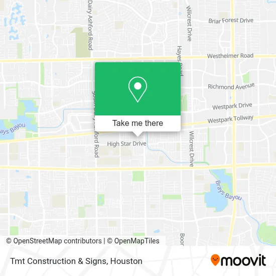Tmt Construction & Signs map