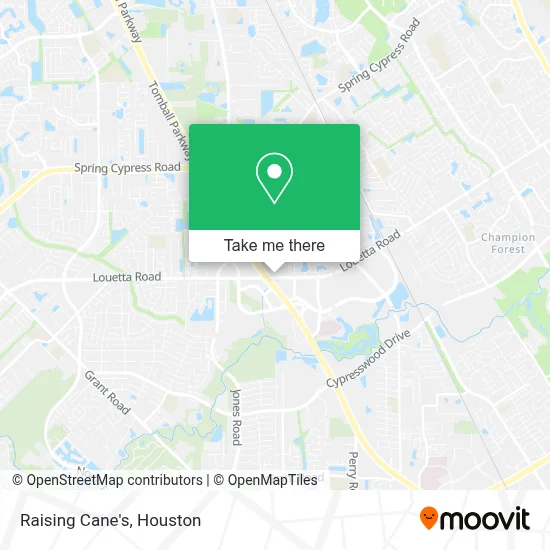 Raising Cane's map