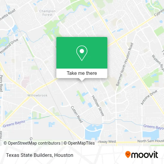 Texas State Builders map
