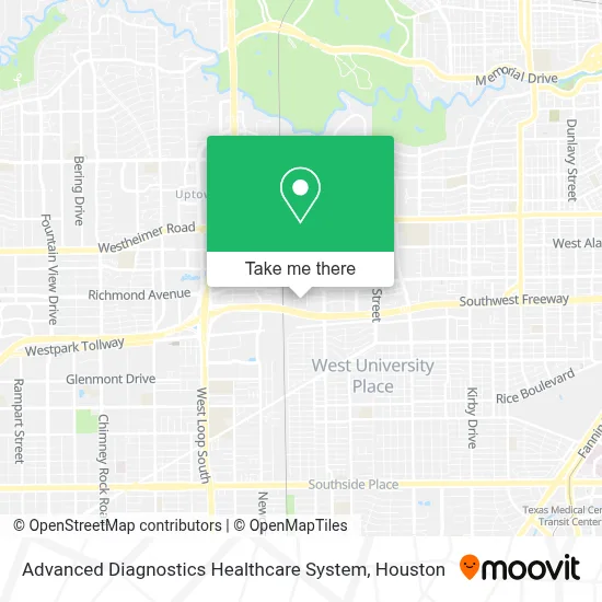 Advanced Diagnostics Healthcare System map