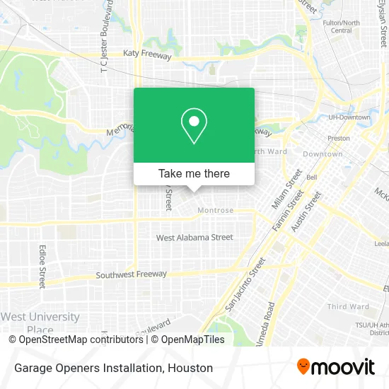 Garage Openers Installation map