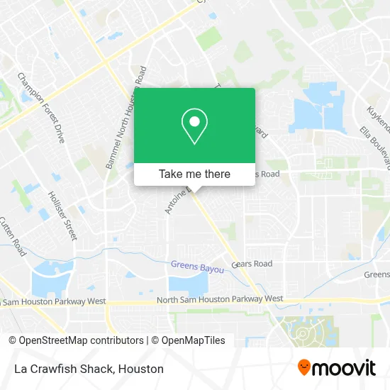La Crawfish Shack map