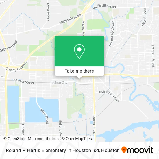 Roland P. Harris Elementary In Houston Isd map