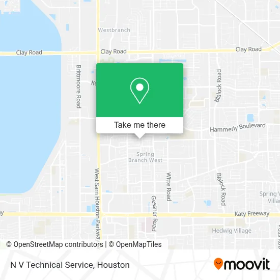 N V Technical Service map
